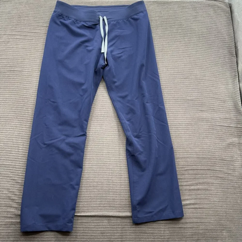 FIGS Technical‎ Collection Pants Mens Large Navy Blue Drawstring Scrub Medical